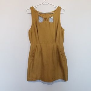 Anthropologie | Maeve Yellow Dress with Cutouts